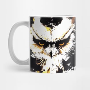 Owl Bird Wild Nature Free Spirit Art Brush Painting Mug